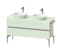 Duravit Duravit Sous-meuble console lavabo au sol Sivida vert m, 131,5x54,8x47,5 cm, 2 SBK, G chr Quantité:1