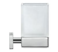 Duravit Duravit Support en verre Karree 7x10 cm, verre blanc mat, support chrome Quantité:1