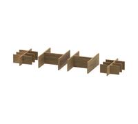Système d'aménagement Duravit Set largeur 844mm, sans découpe de siphon, UV05280H5H50000, Couleur: Chêne naturel massif