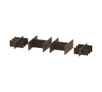 Système d'aménagement Duravit Set largeur 844mm, sans découpe de siphon, UV0528077770000, Couleur: Noyer américain massif