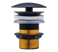 Duravit Duravit Tige de vidange d 72 mm, pour lavabo sans trop-plein, noir mat Quantité:1