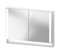 Duravit Duravit Uni Armoire miroir Type E Qatego 100x75x15,5 cm, blanc mat, 2 portes, suspendue Quantité:1