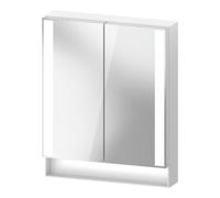 Duravit Duravit Uni Armoire miroir Type E Qatego 60x75x15,5 cm, blanc mat, 2 portes, suspendue Quantité:1