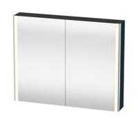 Duravit Duravit Uni-Armoire miroir XSquare 100x80x15,5 cm, blanc mat, 2 portes, LED, mural Quantité:1