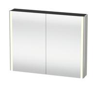 Duravit Duravit Uni-Armoire miroir XSquare 100x80x15,5 cm, blanc mat, 2 portes, LED, mural Quantité:1