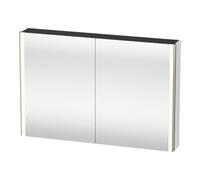 Duravit Duravit Uni-Armoire miroir XSquare 120x80x15,5 cm, blanc brillant, 2 portes, LED, mural Quantité:1