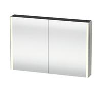 Duravit Duravit Uni-Armoire miroir XSquare 120x80x15,5 cm, blanc mat, 2 portes, LED, mural Quantité:1