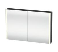 Duravit Duravit Uni-Armoire miroir XSquare 120x80x15,5 cm, gris mat, 2 portes, LED, mural Quantité:1