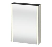 Duravit Duravit Uni-Armoire miroir XSquare 60x15x80cm, 1 porte, sans ES, raccord gauche, Taupe Quantité:1