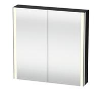 Duravit Duravit Uni-Armoire miroir XSquare 80x80x15,5 cm, blanc brillant, 2 portes, LED, mural Quantité:1