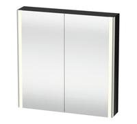 Duravit Duravit Uni-Armoire miroir XSquare 80x80x15,5 cm, blanc brillant, 2 portes, LED, mural Quantité:1