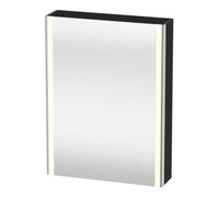 Duravit Duravit Uni-Armoire miroir XSquare avec prise CH 60x15x80cm, 1 porte, sans ES, à gauche, gris mat Quantité:1