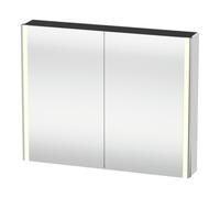 Duravit Duravit Uni-Armoire miroir XSquare Prise CH 100x80x15,5cm, P mat, 2 portes, LED, mural Quantité:1