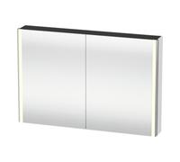 Duravit Duravit Uni-Armoire miroir XSquare prise CH 120x80x15,5cm, blanc mat, 2 portes, LED, mural Quantité:1