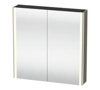 Duravit Duravit Uni-Armoire miroir XSquare prise CH 80x80x15,5 cm, 2 portes, LED, mural Quantité:1