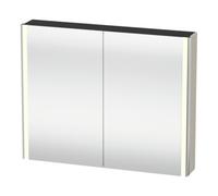 Duravit Duravit Uni-Armoire miroir XSquare Steckd. CH 100x80x15,5cm, Taupe, 2 portes, LED, suspendue murale Quantité:1