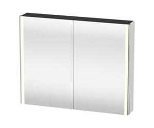 Duravit Duravit Universal Armoire miroir XSquare 100x80x15,5 cm, blanc supermat, 2 portes, LED Quantité:1