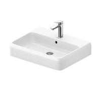 Duravit Duravit Vasque à poser Qatego 60x47 cm, blanc, mitigeur haut, fermé Quantité:1
