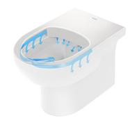 Duravit Duravit WC sur pied, cuvette à chasse profonde No. 1 36,5x57 cm, 4,5 l, sortie horizontale, sans rebord, blanc Quantité:1