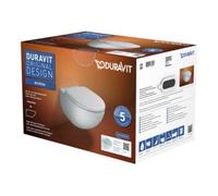 Duravit Duravit WC suspendu, chasse profonde Set Architec Rimless, Durafix, avec abattant, blanc Quantité:1