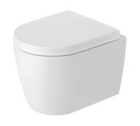 Duravit Duravit WC suspendu, cuvette à chasse profonde Com Me by Starck 37x48 cm, 4,5 l, sans bride, blanc mat HygGlaze Quantité:1