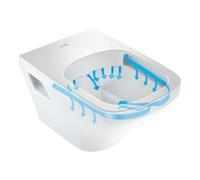 Duravit Duravit WC suspendu, cuvette à chasse profonde DuraStyle 37x54 cm, 4,5 l, sans bride, glaze Hygiène Quantité:1