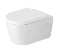 Duravit Duravit WC suspendu, cuvette à chasse profonde Set HygFlush Me by Starck avec abattant, blanc mat soyeux Hygieneglaze Quantité:1