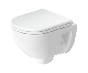 Duravit Duravit WC suspendu, cuvette profonde D-Code Compact 37x48cm, 4,5 l, sans bride, blanc, sans charnières prémontées Quantité:1