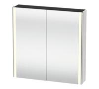 Duravit Duravit XSquare Armoire miroir universelle 80x80x15,5 cm, blanc brillant, 2 portes, LED Quantité:1