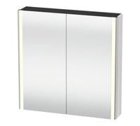 Duravit Duravit XSquare Armoire miroir universelle 80x80x15,5 cm, Tau supermat, 2 portes, LED Quantité:1