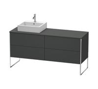 Duravit Duravit XSquare Meuble sous lavabo 160x54,8x77,8 cm, 4 tiroirs, st, B g, graph m Quantité:1
