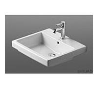 DURAVIT Einbau-Waschtisch Vero 50 x 46,5 cm, w WG, Einb. v. ob., 3 HL