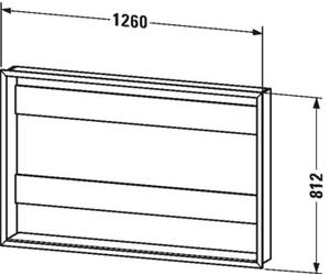 Duravit élément du système de montage de meubles LM987800000