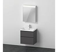 Duravit Ensemble de meubles D-Neo DE0115L4949 650mm, charnières à gauche, Graphit Matt