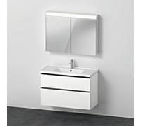 Duravit D-Neo Ensemble de meubles de salle de bains, avec armoire de toilette, DE011701818,