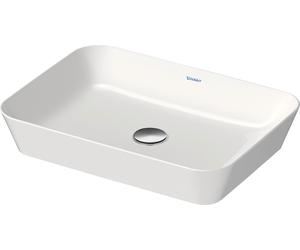 Duravit évier Cape Cod, 550x400 mm, sans table de robinetterie, sans trop-plein, 23475500001, Couleur: Couleur intérieure blanche, couleur extérieure blanche, avec Wondergliss