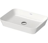 Duravit évier Cape Cod, 550x400 mm, sans table de robinetterie, sans trop-plein, 23475526001, Couleur: Couleur intérieure blanc, couleur extérieure blanc soyeux mat, avec WonderGliss