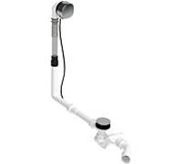 Duravit Kit d'évacuation et de trop-plein 792207000001000 Câble Bowden longueur 85 cm, d= 5,2 cm, avec remplissage de baignoire, chromé