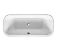 Duravit Happy D.2 baignoire rectangulaire 700453800000000 180 x 80 x 46 cm, à 700453800000000 , Graphit acrylique match2 Graphit mat, blanc