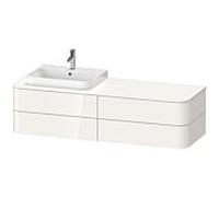 Duravit Happy D.2 Duravit Happy D.2 Duravit HP4963L2222 40,8 x 160 x 55 cm, 4 tiroirs, pour meuble vasque, gauche, blanc brillant