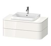 Duravit Happy D.2 Duravit match0 HP496102222 40,8 x 100 x 55 cm, 2 tiroirs, pour meuble vasque, blanc brillant