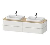 Duravit Meuble sous-vasque Happy D.2 HP4964B3939 40,8 x 160 x 55 cm 4 tiroirs Blanc nordique