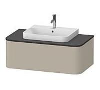 Duravit Happy D.2 HP494106060 35,4 x 100 x 55 cm, coulissant 2000 , console, pour Aufsatzbecken , taupe Aufsatzbecken mat