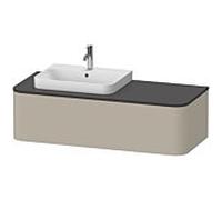 Duravit Happy D.2 HP4942L6060 35,4 x 130 x 55 cm, coulissant 2000 , pour Aufsatzbecken , gauche, Aufsatzbecken taupe