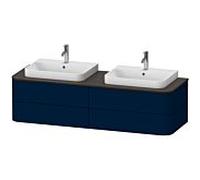 Duravit Happy D.2 HP4974B9898 40,8 x 160 x 55 cm, 4 tiroirs, pour Aufsatzbecken , des deux côtés, Aufsatzbecken bleu nuit
