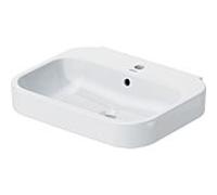 Duravit Bassin Happy D.2 2316600000 60 x 47,5 cm blanc 1 trou de coulée
