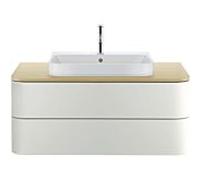 Duravit Happy D.2 Plus Ãvier Ã poser, 236060, 1 trou de coulÃ©e, 600x460 mm, rectifiÃ©, avec trop-plein, avec table Ã trous de coulÃ©e, Coloris: Couleur intÃ©rieure blanche, Couleur extÃ©rieure blanche - 2360600000