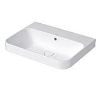 Duravit Happy D.2 lavabo 2360600060 60 x 46 cm, la terre, sans trou de robinetterie, avec trop - plein, de robinetterie, blanc