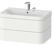 Duravit Lavabo avec meuble Happy D.2 77,5 cm blanche HP4637E3636