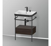 Duravit Happy D.2 Lavabo avec support, 1 tiroir, HP4740E6969, c-bonded